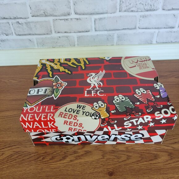 ❤️Converse x Liverpool FC Skate Fast Break Pro Sz 9 Women Shoes Black A12785C - Picture 11 of 14